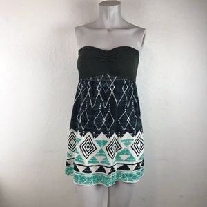 Shirt- mini dress strapless